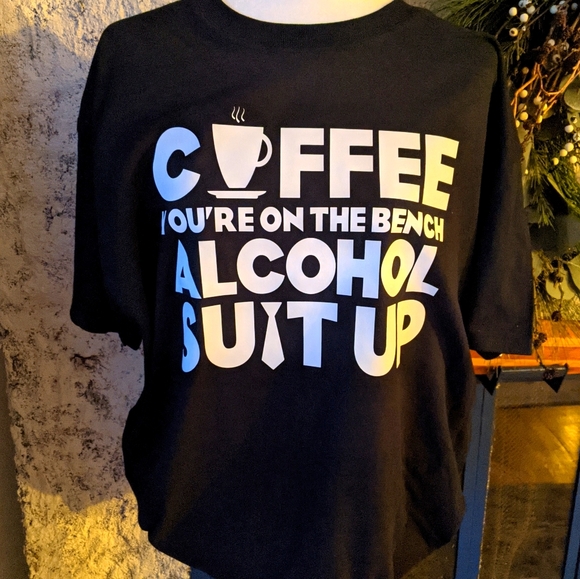 Gildan Tops - Coffee and Alcohol Tee